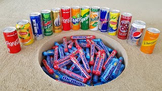 Coca Cola, Pepsi, Schweppes, Fanta, Lipton, Sprite, Yedigün, Red bull and Fruity Mentos Underground