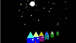 Rika's Python Turtle Graphics Starry Night