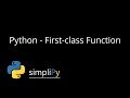 Python - First-class Function