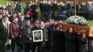 At John P. Kee's tragic funeral! Our condolences to John P. Kee's family, goodbye John P. Kee.