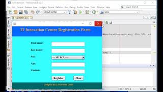 Learn Java Tutorial 3 how to create a registration or save button with mysql database IT innovation