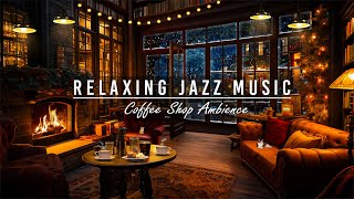 Peaceful Evening Piano Jazz for Relaxing, Sleeping, Working ☕ Cafe Shop Space \u0026 Background Music