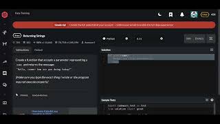 Codewars | Returning Strings | Python 8 kyu