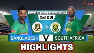 BAN vs SA 2nd ODI HIGHLIGHTS 2022 | BANGLADESH vs SOUTH AFRICA 2nd ODI HIGHLIGHTS 2022
