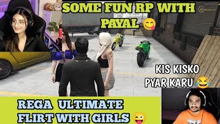 Rega Next Level Flirt 🔥| Funny RP  with Rega \u0026 Payal 😋