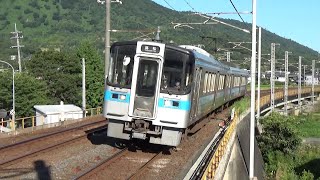 【McTcの2連】予讃線 7000系 普通高松行き 讃岐府中駅