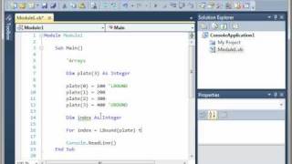 Visual Basic 12 - Arrays