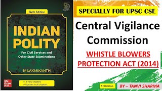 Indian Polity by M. Laxmikant Complete Analysis L145 | Central Vigilance Commission | STUDYIAS