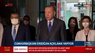 Cumhurbaşkanı Erdoğan'dan sağlık çalışanlarıyla iftar sonrası açıklama
