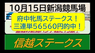 【競馬予想】信越ステークス　激戦の新潟ハンデ戦！～２０２３年１０月１５日 新潟競馬場 ：１０－２８