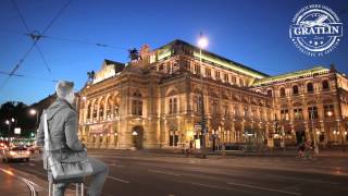 Vienna Cityscape at Night - GratlinTV [HD]