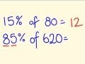 Percentage Trick - Solve precentages mentally - percentages made easy with the cool math trick!