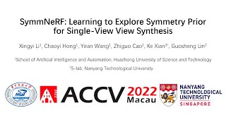 [ACCV 2022 Oral] SymmNeRF: Learning to Explore Symmetry Prior for Single-View View Synthesis