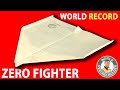 【New World Record】How to make a paper airplane 