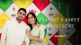 Jahnavi \u0026 Suraj | Indian Traditional Engagement Highlights | Michigan USA | 4K