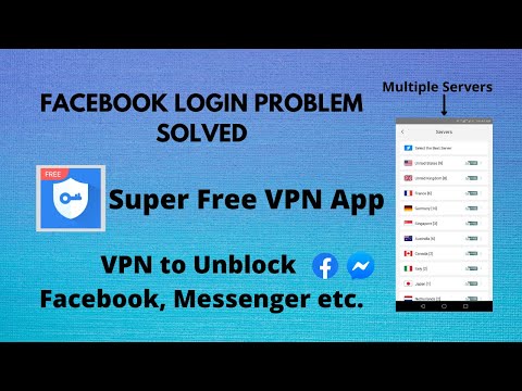 VPN para Facebook | Problema de inicio de sesión en Facebook | Aplicación VPN súper gratuita