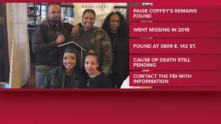 Human remains discovered in Cleveland identified as Paige Coffey, missing since May 2019