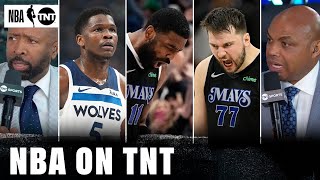 Inside Crew Reacts to Kyrie's & Luka's Big Game 3s To Give Mavs 3-0 Series Lead in WCF | NBA on TNT