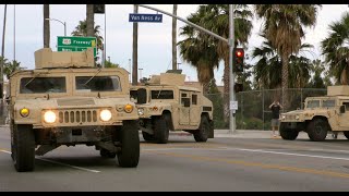 4K - National Guard Arrives in Hollywood to Curb Mayhem