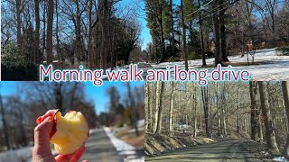 Centreville tira morning walk ani long drive#snow #nepalivloger #vlog #morningroutine #longdrive