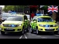 Ambulances responding in London x2 - VW Tiguan uses it's siren but another doesn't