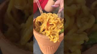 Matka Maggie 🍜💟| Indian Street Food Recipes | #shorts