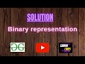 Binary representation || @GeeksforGeeks  || Problem Solving || Solution || Gorakh Codes