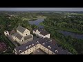 drohiczyn bug river poland aerial video 4k