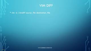 Editing with VIM- VIM diff