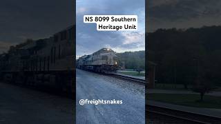 NS 8099 “Southern” heritage unit rolling out #railfan #train #railroad #railfaning #railway