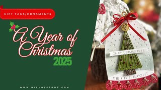 Create Your OWN STITCHED Snow Globe Gift Tags for Christmas! (A Year of Christmas)