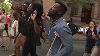 Raw: Protesters March to Baltimore City Hall