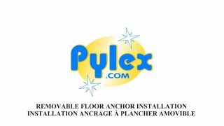 Removable Floor Anchor Installation / Installation Ancrage à plancher amovible