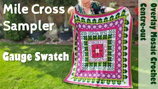 Mile Cross Mosaic Sampler - Gauge Swatch