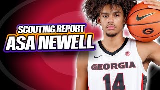 ASA NEWELL SCOUTING REPORT | 2025 NBA Draft | Georgia Bulldogs