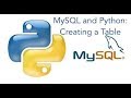 MySQL and Python: Creating a Table