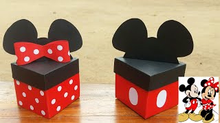 Gift box🎁 / Easy mickey & minnie mouse gift box making