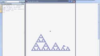 Sierpinski-Triangle fractal with Python turtle