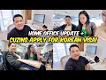 Korean Visa Application of Cuzins + Home Office Update! 🇰🇷🏡 | JM Banquicio