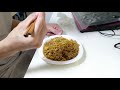 【生活保護の食費事情】《ピリ辛豆板醤で焼きそば》を作って食べるだけ。