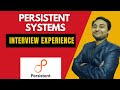 Persistent Round 1 Java Developer Interview Experience | 4 - 8 years of experience