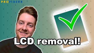 How to Remove an iPad LCD that is glued in! EASY 1 Step Method - Repair Shop Basics