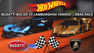 Hot Wheels | Bugatti Bolide VS Lamborghini Veneno | Drag Race