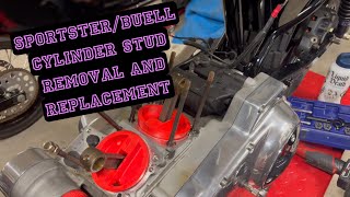 Sportster Buell Cylinder Stud Removal and Replacement (no special tools required!)