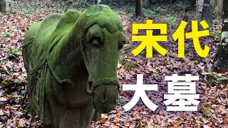 大山里找到1000年前的宋朝古墓，一个大盗洞！可惜被盗墓贼盗了#古墓 #盗墓 #逸明荒野探墓 #户外 #宋朝