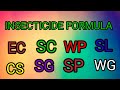 Insecticide //pesticide //fungicide formulation  EC SC WP SL CS SG SP WG #short #shortsyoutube