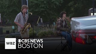 Teenage musicians bring music and cheer while busking in Attleboro