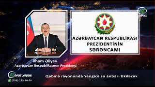 Qəbələ rayonunda Yengicə su anbarı tikiləcək