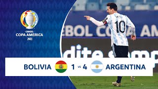 HIGHLIGHTS BOLIVIA 1 - 4 ARGENTINA | COPA AMÉRICA 2021 | 28-06-21