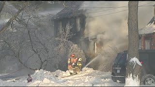 4-alarm house fire on Elmwood Avenue in Longmeadow